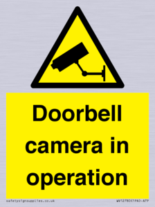 Doorbell camera in operation